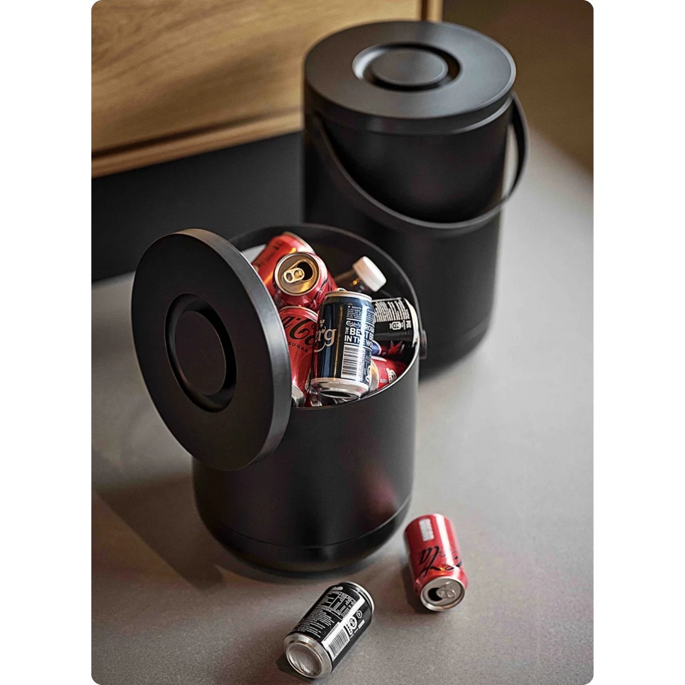 Zone Affaldsspand 22 L i black, Circular